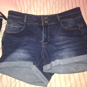Denim jean shorts